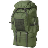 Vidaxl Backpack Army Style XXL 100 L Green