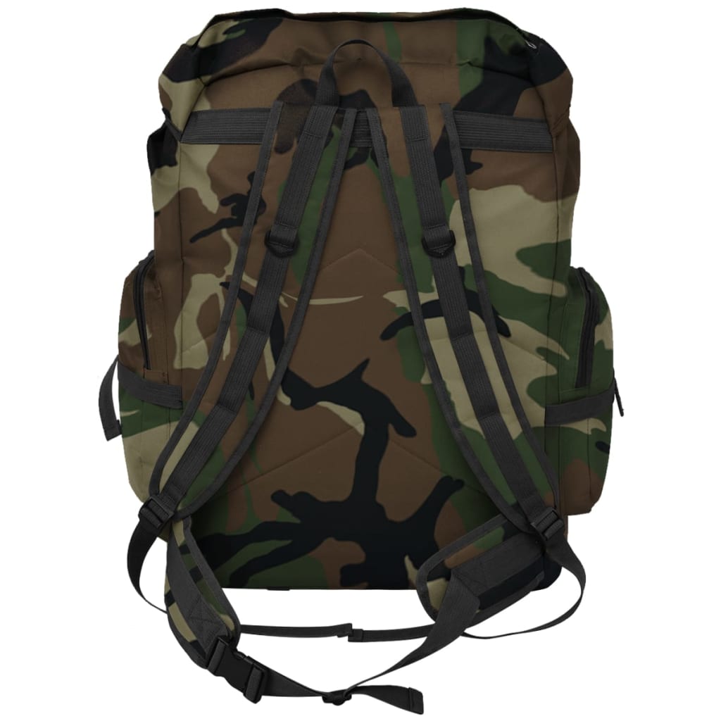 Vidaxl Mochila Estilo del ejército 65 L camuflaje