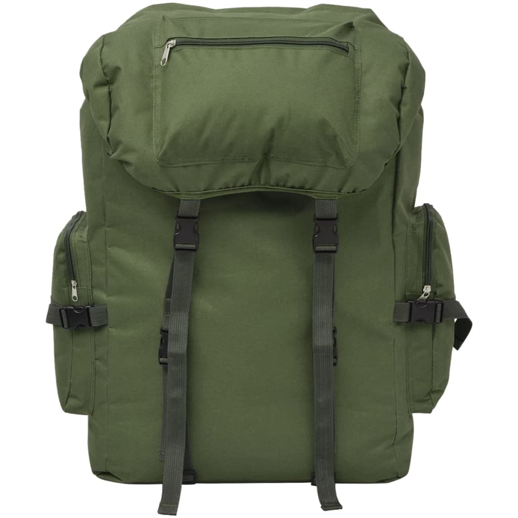 Vidaxl zaino in stile esercito 65 l verde