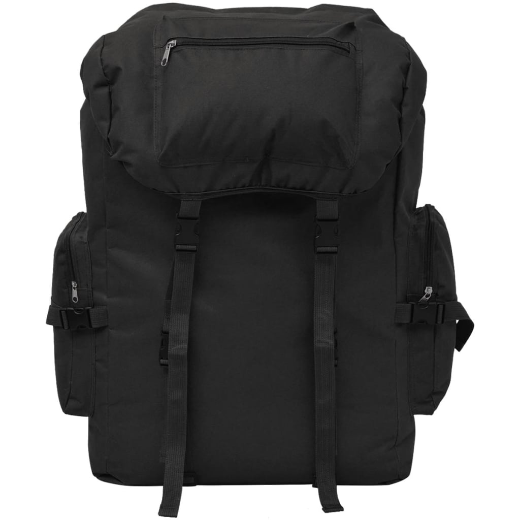 Vidaxl zaino in stile esercito 65 l nero