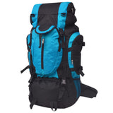 Vidaxl Backpack Hiking XXL 75 L Black and Blue