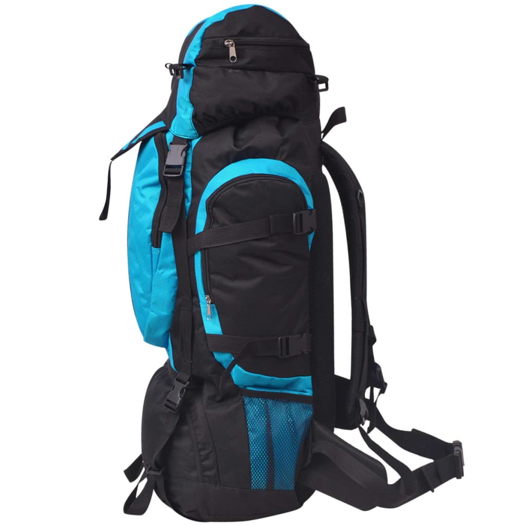 Vidaxl Backpack Hiking XXL 75 L Black and Blue