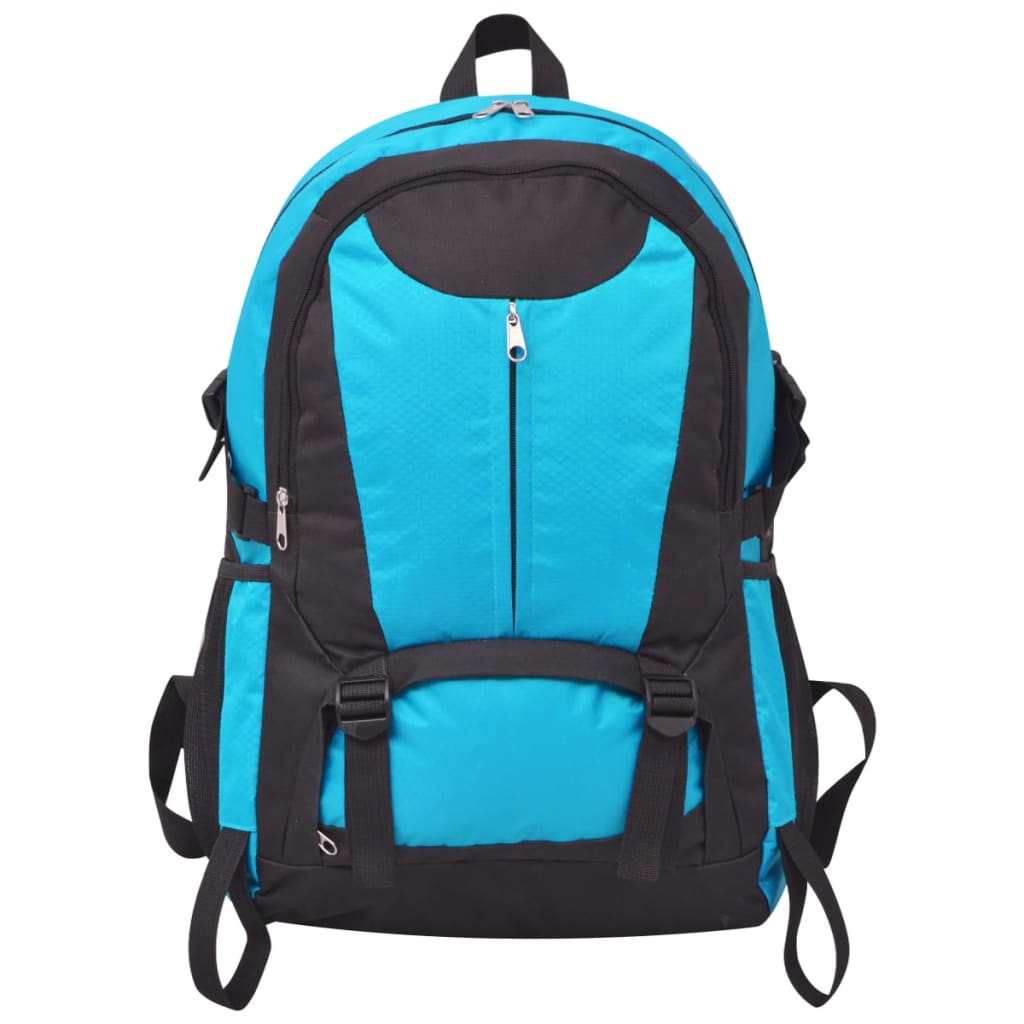 Mochila de senderismo de Vidaxl 40 L negro y azul