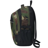 Vidaxl Mochila para la escuela 40 L Negro y camuflaje