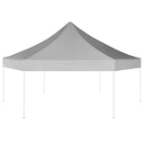 Vidaxl PartyTent pop-up Hexagonal pliage 3,6x3,1 m gris