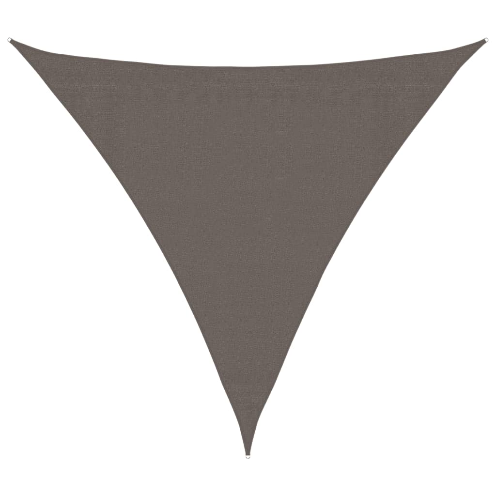 Vidaxl Sunshade Anthracite triangulaire 3,6x3,6x3,6 m HDPE