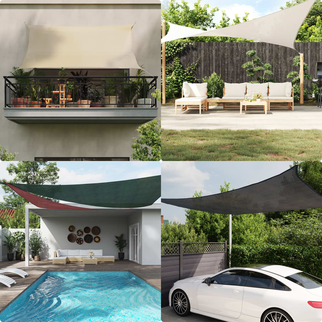 Vidaxl SunShade HDPE Obdélníkový 4x6 m béžový