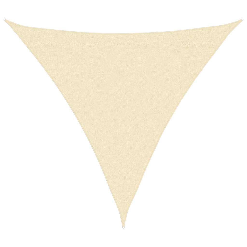 Vidaxx auvent HDPE triangulaire 3,6x3,6x3,6 m crème