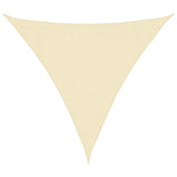 Vidaxx auvent HDPE triangulaire 3,6x3,6x3,6 m crème