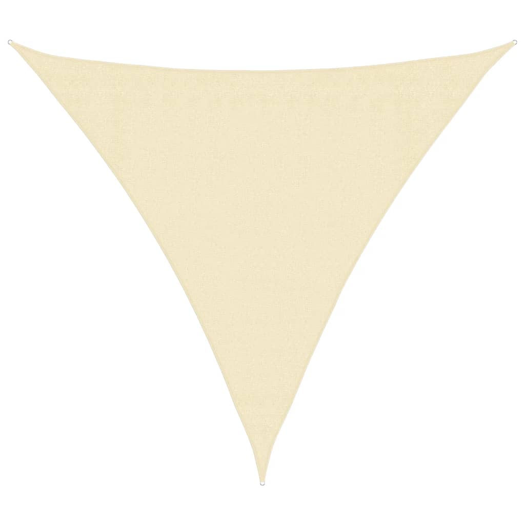 Vidaxl Sunshade HDPE Triangular 3,6x3,6x3,6 m creme