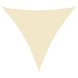 Vidaxl Sunshade HDPE triangulaire 5x5x5 M Créme colorée