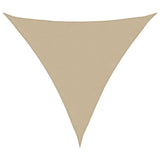 Vidaxl Sunshade triangulaire 5x5x5 m oxford tissu beige