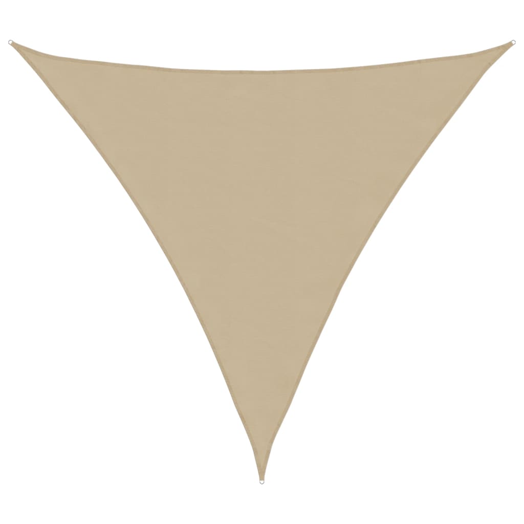 Vidaxl Sunshade Triangular 5x5x5 M Oxford Fabric beige