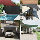 VIDAXL SUNSHADE Square 3,6x3,6 M Oxford Stoff Crème -Colored