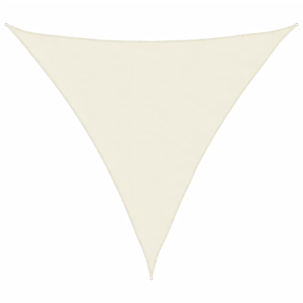 Vidaxl Toldo Triangular 5x5x5 M Oxford Fabric crème coloreed