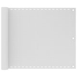 Écran de balcon Vidaxl HDPE 75x400 cm blanc