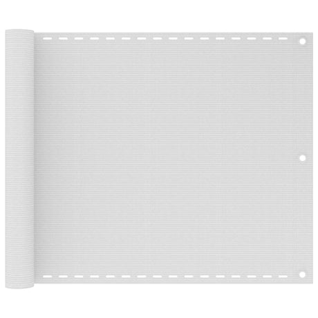 Écran de balcon Vidaxl HDPE 75x400 cm blanc