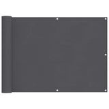 Écran de balcon vidaxl oxford textile 75x400 cm anthracite