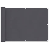 Écran de balcon Vidaxl 90x400 cm Oxford tissu anthracite