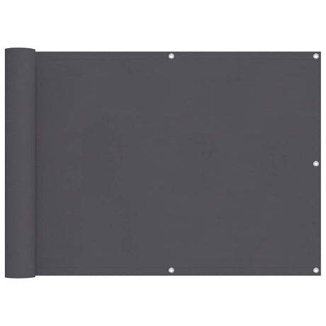 Écran de balcon Vidaxl 90x400 cm Oxford tissu anthracite