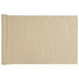 Pantalla de balcón Vidaxl Oxford Textile 75x600 cm beige