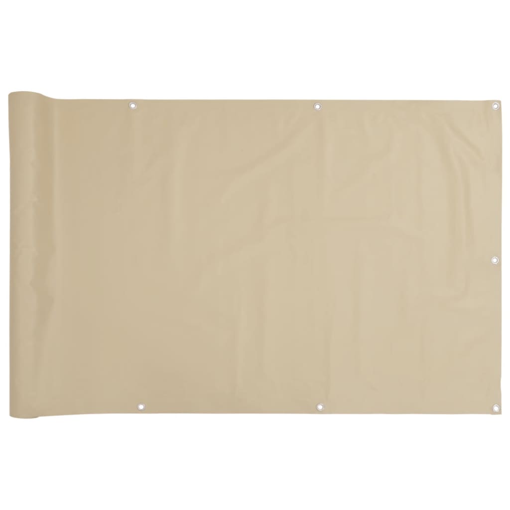 Vidaxl balkongskjerm Oxford Textile 90x400 cm beige