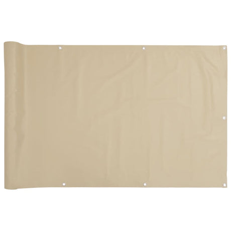 Écran de balcon Vidaxl Oxford Textile 90x600 cm beige