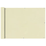 Écran de balcon Vidaxl Oxford textile 75x400 cm crème