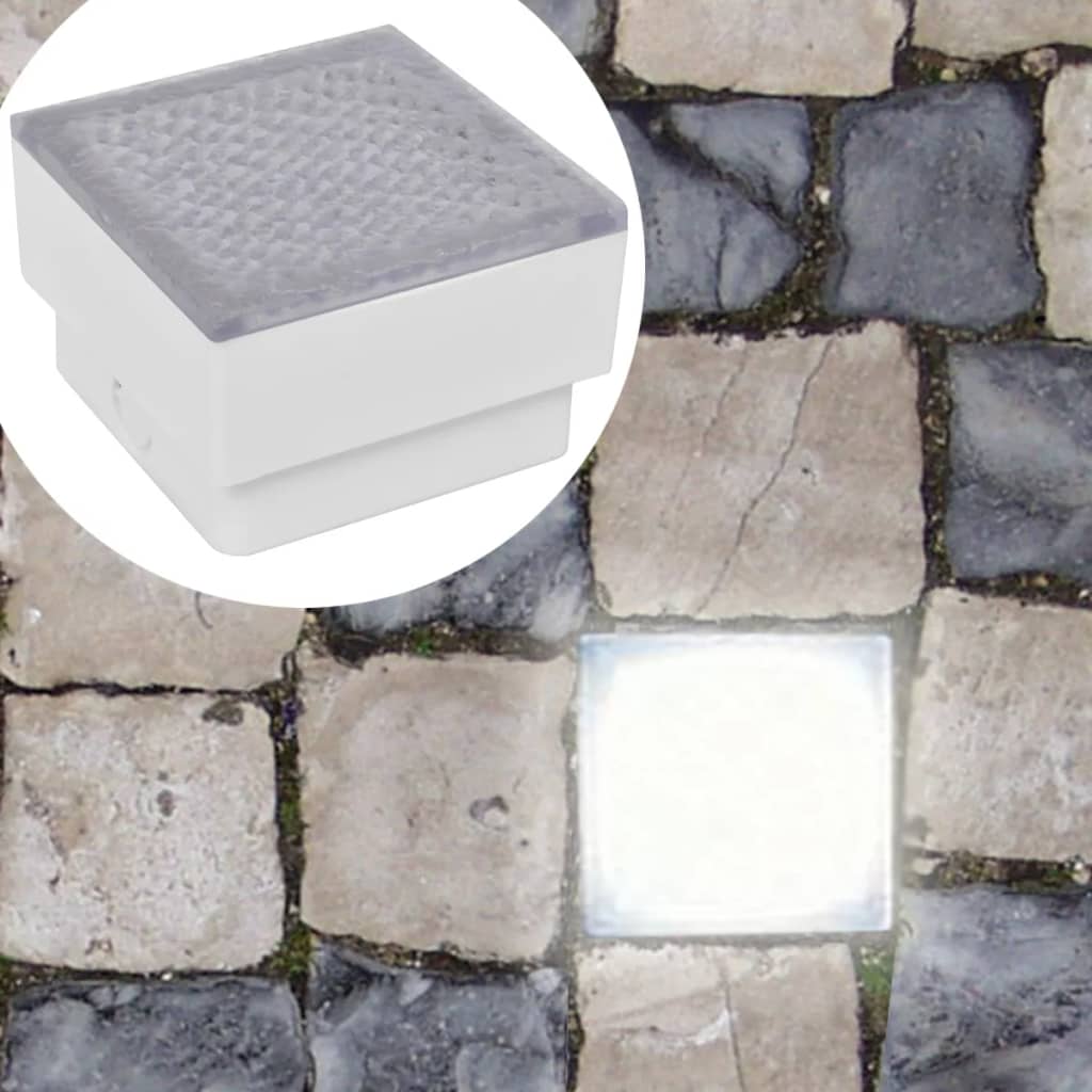 Vidaxl ground spots 12 st led 100x100x68 mm