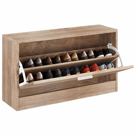 Vidaxx banc de rangement pour chaussures 80x24x45 cm couleur chêne