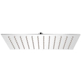 Vidaxl Pluie Shower Head en acier inoxydable 20x30 cm rectangulaire