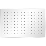 Vidaxl Pluie Shower Head en acier inoxydable 20x30 cm rectangulaire