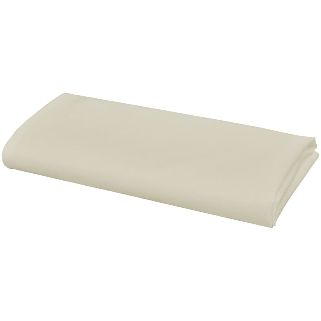 Vidaxl Napkins 10 pièces crème 50x50 cm