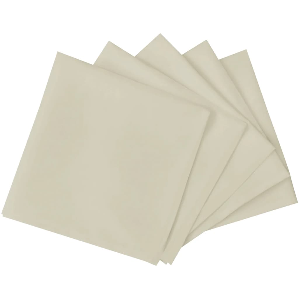 Vidaxl Napkins 25 pieces cream 50x50 cm