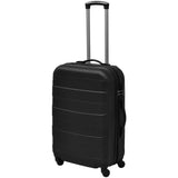 Vidaxl 3-part luggage set hard 45.5 55 66 cm black