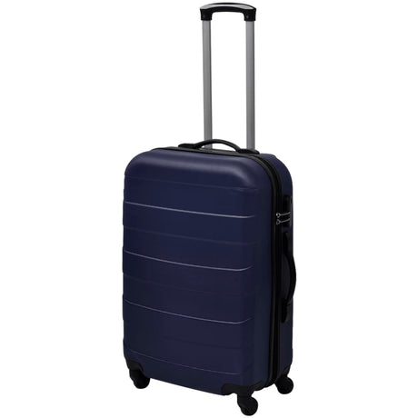 Vidaxl à bagages en 3 parties réglés durs 45,5 55 66 cm bleu