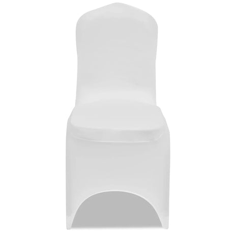 Couverture de chaise vidaxl stretch 4 pièces blanches