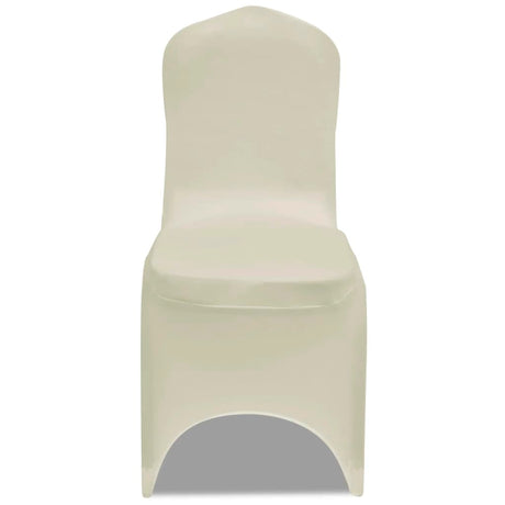 Couverture de chaise vidaxl stretch 4 pièces crème -colored