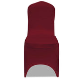 Vidaxl Stol Cover Stretch 4 stykker Bordeaux