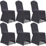Couverture de chaise vidaxl strethracite 6st
