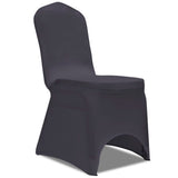 Couverture de chaise vidaxl strethracite 6st