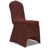 Couverture de chaise Vidaxl Stretch 6 St Brown