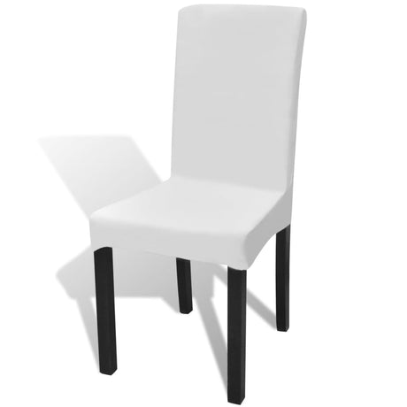 Vidaxl Seat Covers 4 St Stretch White droit