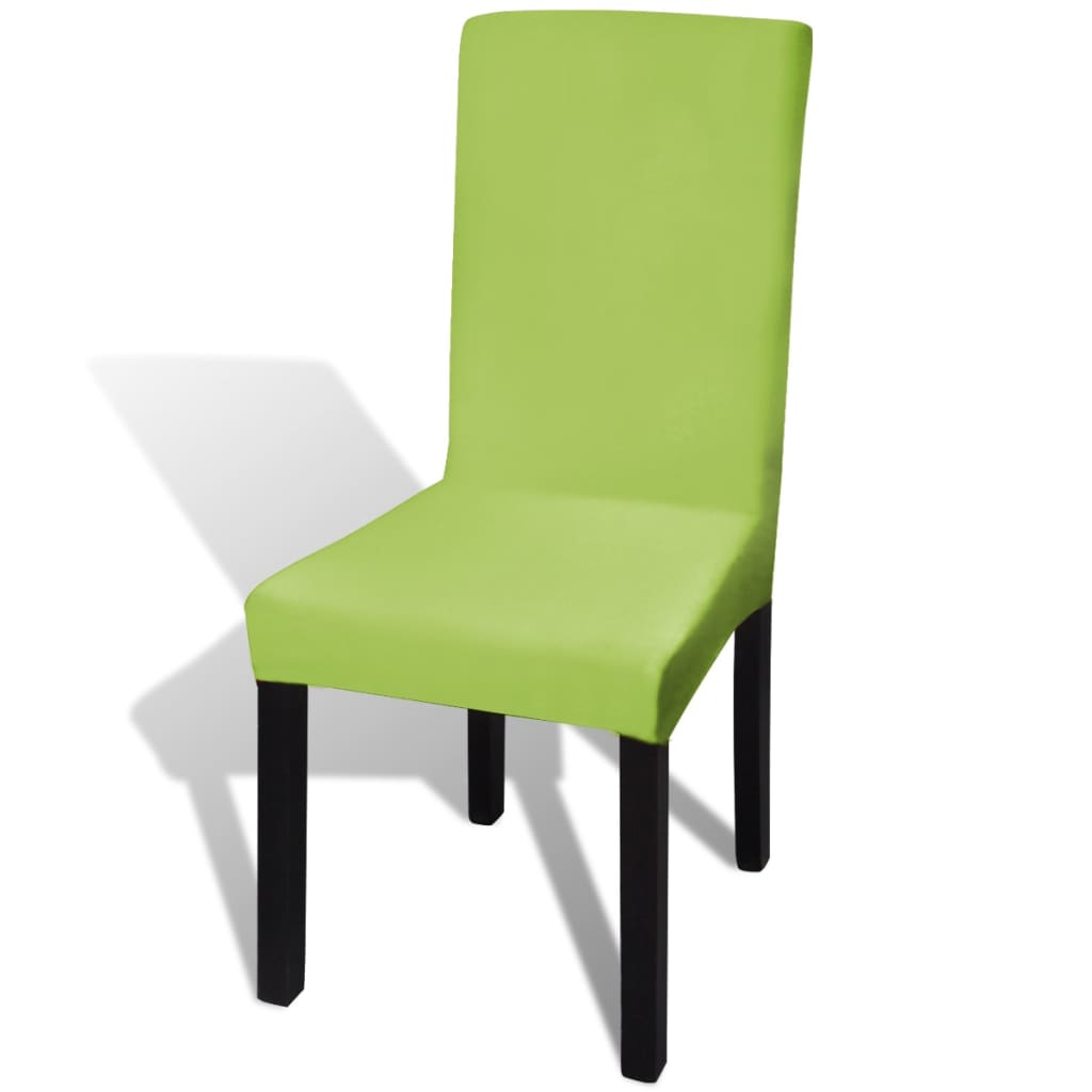 Vidaxl Seat Covers 6 ST Stretch Straight Green