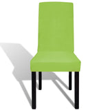 Vidaxl Seat Covers 6 ST Stretch Straight Green