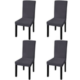 Vidaxl Seat Covers 4 ST stret Strak Anthracite -Colored