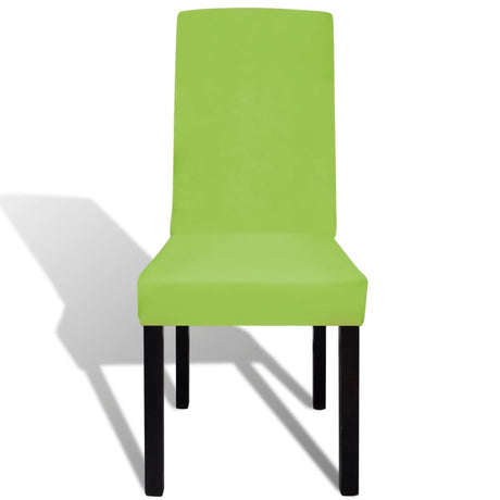 Vidaxl Seat Covers 4 ST Stretch Straight Green