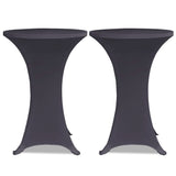 Couverture de table vidaxl strethracite 2st