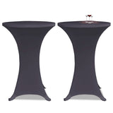Couverture de table vidaxl strethracite 2st