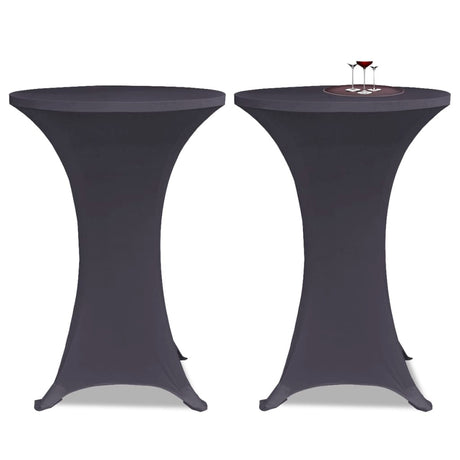 Couverture de table vidaxl strethracite 2st